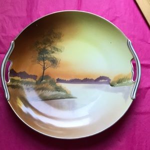 Vintage hand painted Nippon serving platter